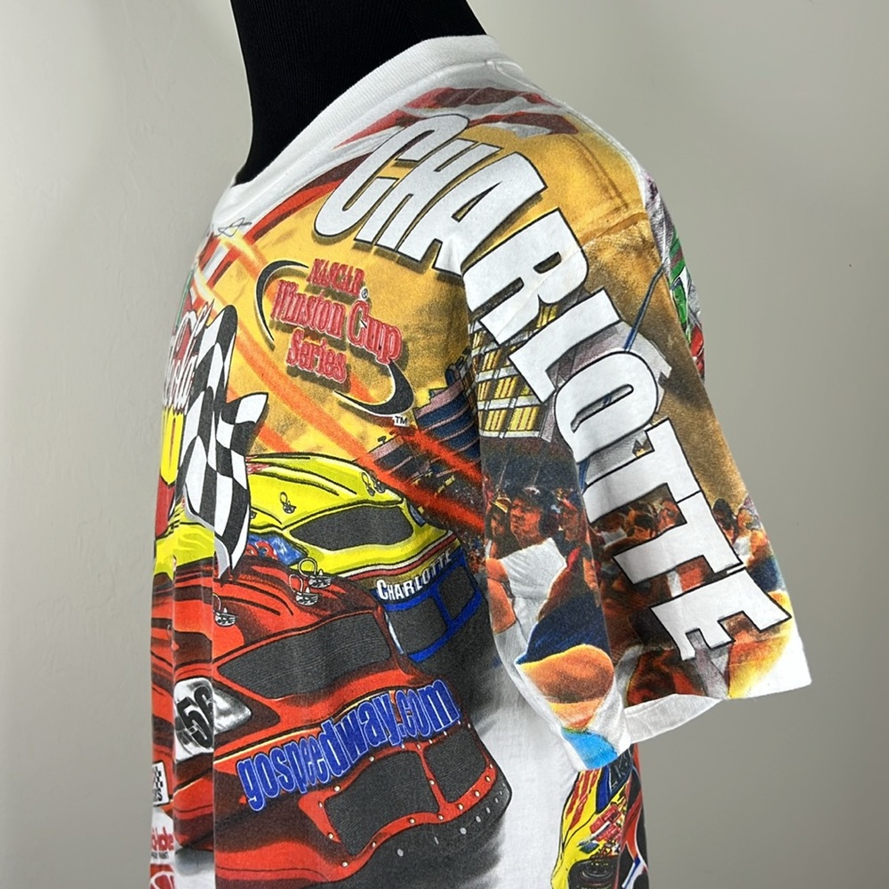 HASE AUTHENTICS Nascar Charlotte Signed Dale Earnhardt Tee M - Picture 5 of 11